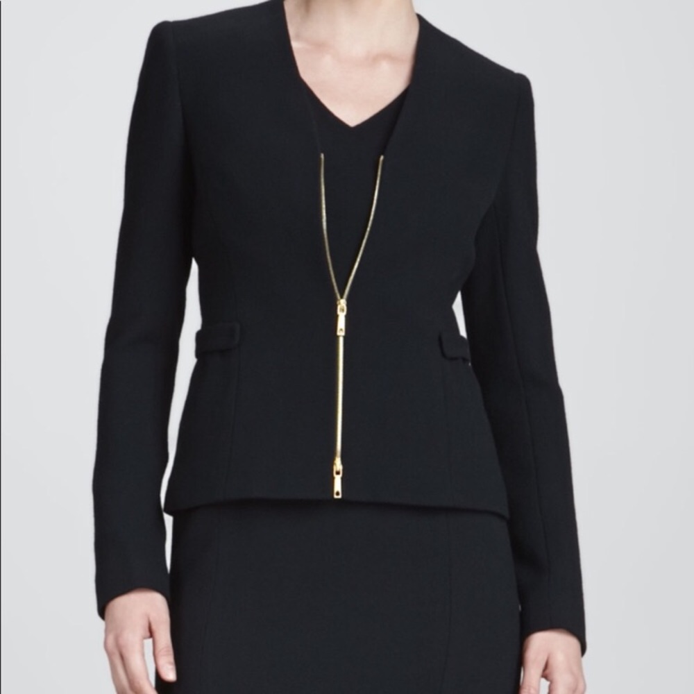 LAFAYETTE 148 | Betha Crepe Virgin Wool Fitted Blazer